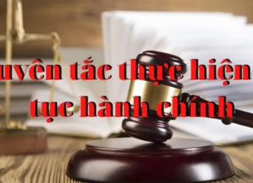 Nguyên tắc thực hiện thủ tục hành chính